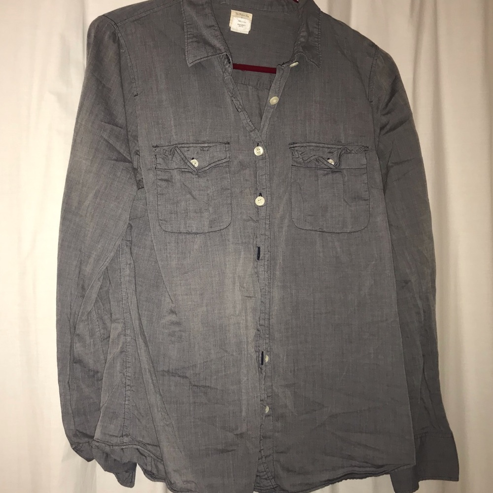 J. Crew Outlet Women’s M Perfect Shirt Chambray